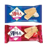 딸기 웨하스 50g / 크림 웨하스 50g