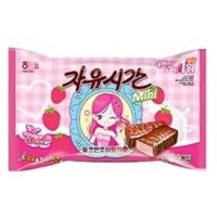 자유시간 밀크엔조이딸기 405g