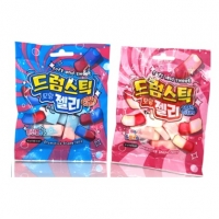 드럼스틱 젤리 풍선껌향 50g / 딸기밀크향 50g